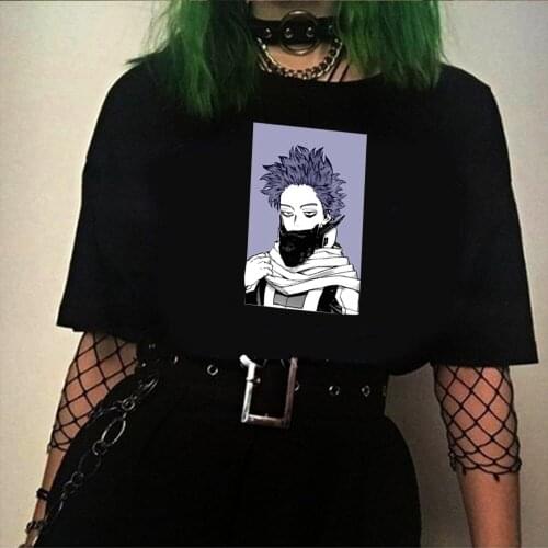 Anime My hero academia T Shirt Harajuku Summer Short Sleeve Male T-shirt