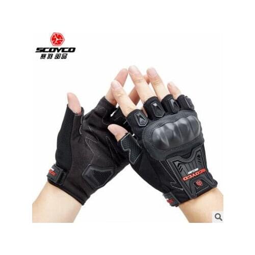 Motocross gloves, mens anti-fall, bicycle, half finger gloves