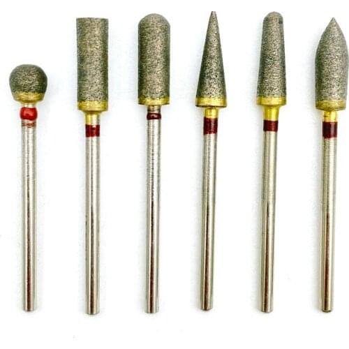 230/270 Meshes Fuly- Sintered Diamond HP Polisher Grinder for Polishing Trimming Drill 2.35mm Shank Dental HP Polishing Burs