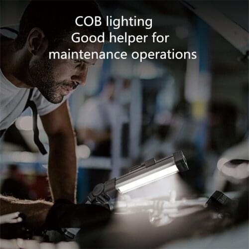 Portable COB Folding Work Light USB Charging Dimming LED Glare Flashlight Camping and Cycling Outdoor Lighting Emergency Light