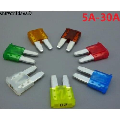 Shhworldsea 10pcs automotive Fuse Assorted 5A 7.5A 10A 15A 20A 25A 30A Set Pak for ford for fox for mondeo for Dodge for JEEP