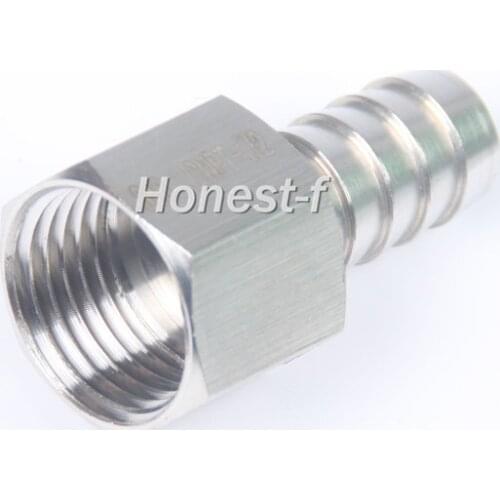 LTWFITTING Bar Production Stainless Steel 316 Barb Fitting Coupler 1/2" Hose ID x 1/2" Female NPT Air Fuel Water