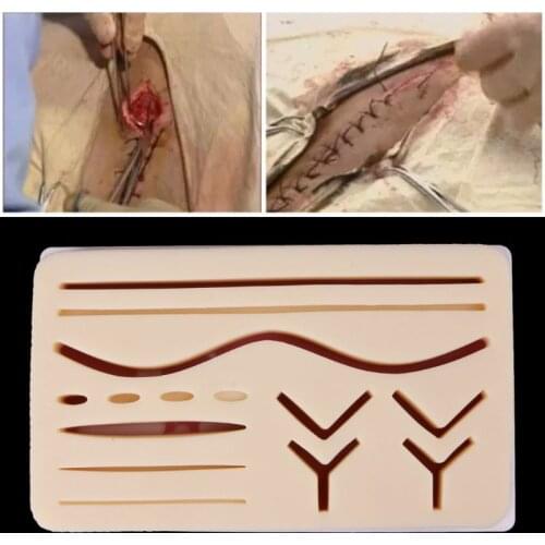 Silicone Human Skin Model Suture Practice Pad Training Practice Tool