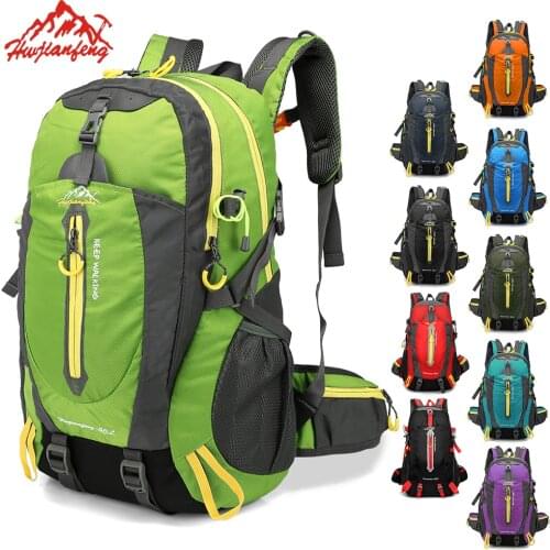 Outdoor Sports Bag 40L Tactical Backpack Waterproof Hiking Cycling Bag Climbing Rucksack Laptop Backpack Women Men Travel Bag