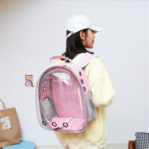 Cat Carrier Bags Breathable Pet Carriers Small Dog Cat Backpack Travel Space Capsule Cage Pet Transport Bag Carrying For Cats
