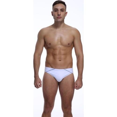 Mens underwear mens low-waisted sexy briefs wide edge solid cotton U protruding briefs cotton underwear