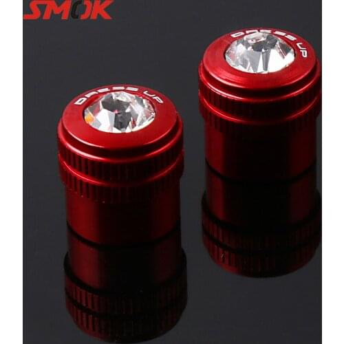 For Kymco AK550 XSR900 Yamaha Tmax 530 Xmax 300 Tracer 900 Z1000SX Universal Motorcycle Tyre Dust Air Valve Caps With Diamond