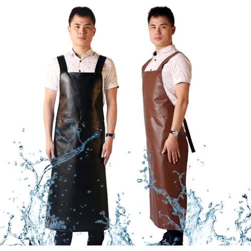 Apron Waterproof Chefs Kitchen Apron for Adults Bibs Womens Uniform Custom Bib Men Waist Work Industry Pvc Aprons