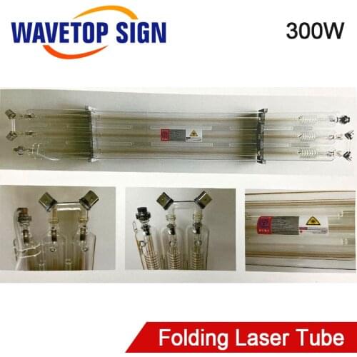 WaveTopSign CO2 Laser Tube 300W 400w 600w 2-Core 3 core Length 1650mm Dia.120mm use for Co2 Laser Engraving and Cutting Machine
