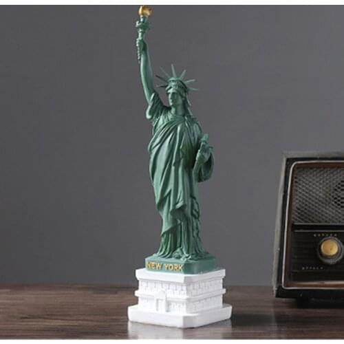 1 Pcs Statue of Liberty Model Crafts United States Tourism Souvenirs Goddess European Resin Retro Ornaments Home Furnishing