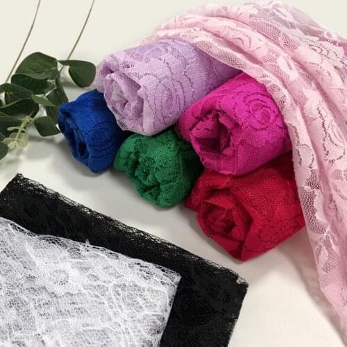 100cm*150cm Micro-Spring Lace Cloth Clothing Curtain Tablecloth Rose Mesh Fabric Stage Wedding Decoration Cloth