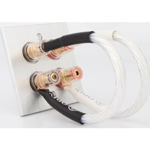 Nordost ODIN Hifi Sterling Silver Banana to Y Spade Plug Jumper Wire Bridge Cable Over Machine Line Speaker Cable Pure Copper