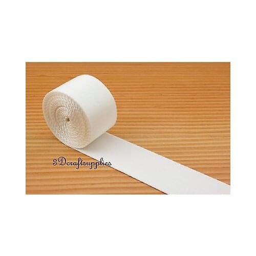 5 yards 1.5 inch(38mm) heavy weight nylon webbing for key fob strap white ZA94