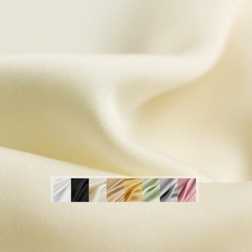 White Waxberry Acetic Acid fancy Crepe Georgette Satin Fabrics Materials Summer Women Shirt Dress DIY Sewing Cloth Freeshippin