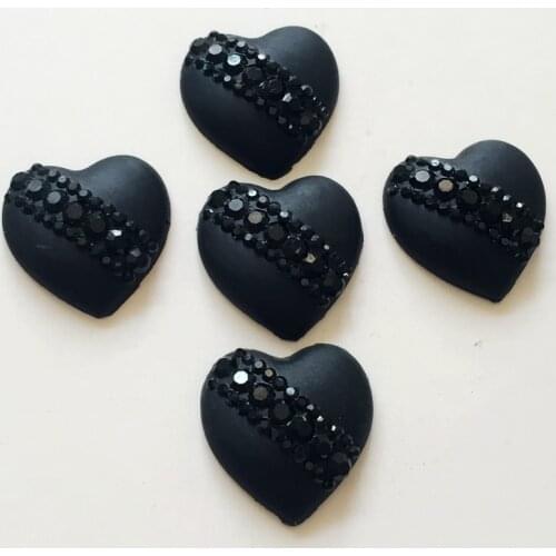 Diy 20pcs 20mm Heart Resin Rhinestones Wedding accessories scrapbook gift resin Gems craft -A23