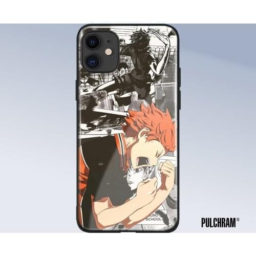 Hinata Shouyou Haikyuu!! glass phone case for iPhone 6 6s 7 8 x xr xs 11 pro max Samsung S note 8 9 10 20 Plus cover shell