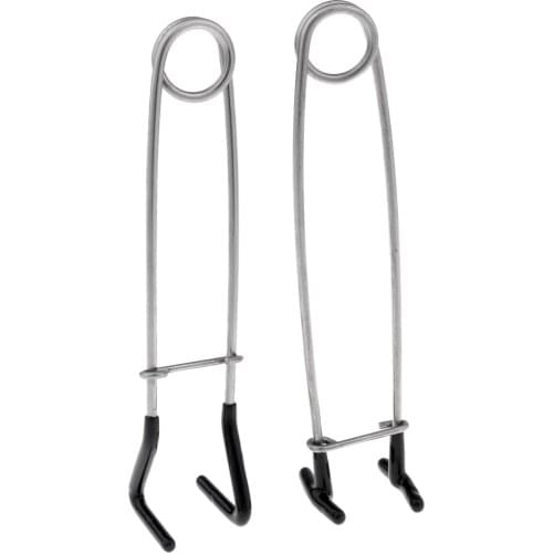 2 Pieces Fish Mouth Opener Fishing Bait Picking Hook Tool Frog Opening Mouth Gear Jaw Spreader Lock Hook Remover