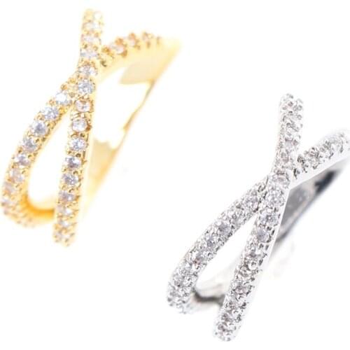 Ear Cuff For Women 1pcs Charming Zircon Clip On Earrings Gold/Silver-Color Earcuff Without Piercing Earrings Jewelry