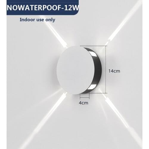 Led Square geometric wall decoration lamp bedroom wall lamp simple creative corridor hotel cross wall light ac85-265v