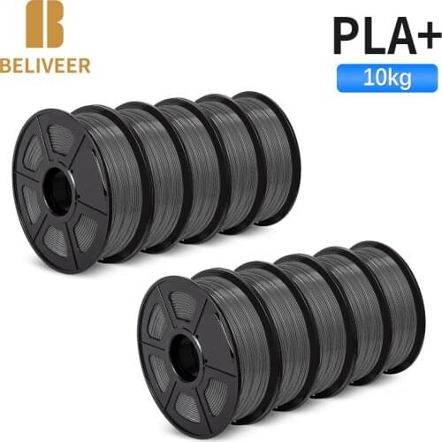 PLA PLUS 3D Filament 3D Printer Plastic 1.75MM 10 Rolls / Set Refills Bendable Non-Toxic Fast Shipping Printer Handles DIY Gift