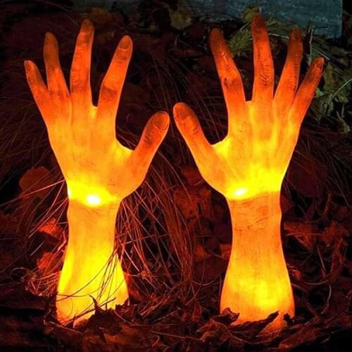 Ghost Horror Hands Halloween Decoration Tomb Light Garden Scene Layout Props Outdoor Halloween Party Supplies Lights