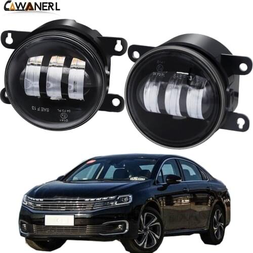 Fog Light Assembly H11 Car Front Bumper LED Fog Lamp DRL Amber White 30W 6000LM 12V For Citroen C6 TD_ Saloon 2005-2015