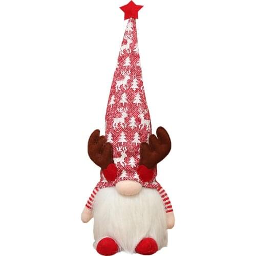 Christmas Ornaments Christmas Decorations For Home Glow Flashed Faceless Gnome Santa Xmas Tree Doll Christmas Tree Improved