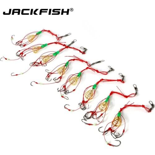 JACKFISH explosion hook fishing hook 4pcs/sets High quality Explosion Capture off Carbon Steel Sharp Fishing tackle 6-13