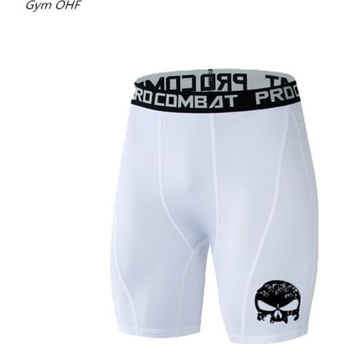 Shorts Men Gym Shorts Compression Running Short Sport Training Quick-Drying Bottoms Printing Fitness Jogging Workout Short Pant