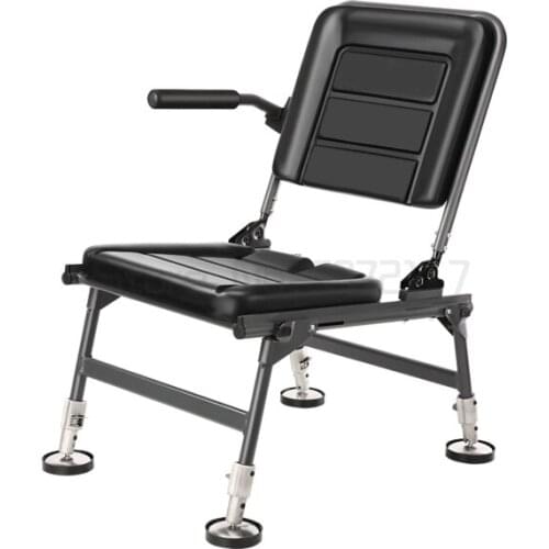 Folding multifunctional all-terrain lifting light backrest small portable fishing chair