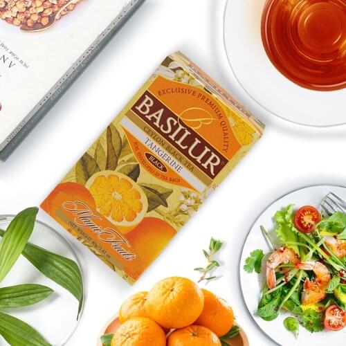 Free shipping Basilur Bao Ceylan Magic Citrus Tea Bag 20 pieces Fruit Tea Bag Fruit Tea Tea Bag