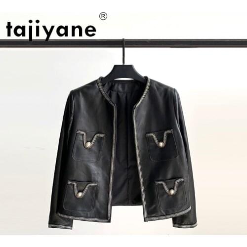 2021 Sheepskin Real Jacket Women Genuine Leather Coats Woman Clothing Korean Style Female Clothes Mujer Chaqueta TN2042
