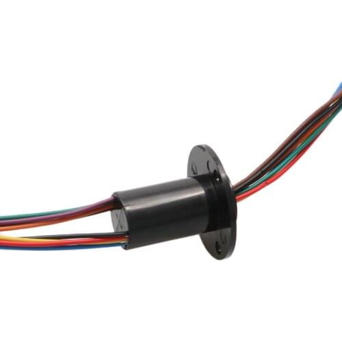 1Pc 22MM Diameter 8Ch 10A Capsule Slipring Power Conductive Joint SRC-22-0810A Electric Brush Collecting Ring