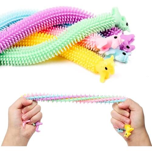 12Pcs Unicorn Decompression Toy Set Office Release Pressure Rope Outdoor Game Vent Various Color Birthday Gift For Adult Kids