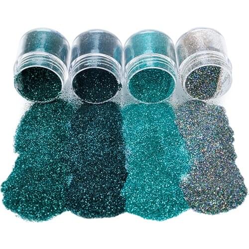 4 Pack Holographic Sparkling Body Chunky Glitters Flakes for Nails Clothes