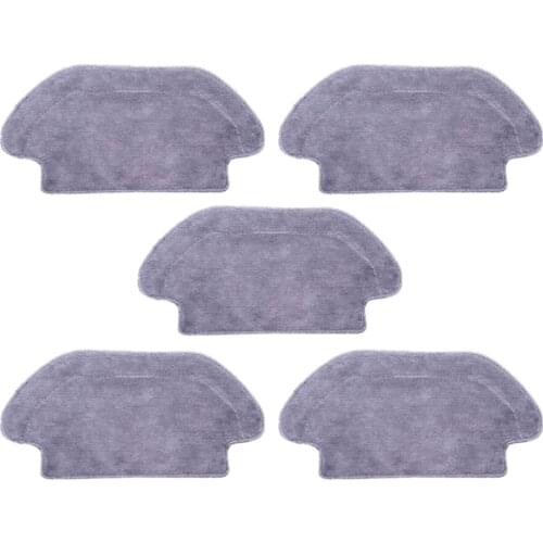 5 Pcs Sweeping Robot Accessories Mop Cloth of High-Strength and Environmental Protection Material