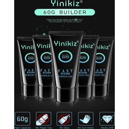 60ml Camouflage Color Poly Extension Nail Gel Fibre Glass Quick Building Nail Extend Hard Jelly Easy DIY UV Nail Art