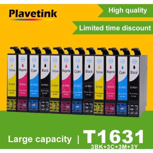 3 Set Compatible For Epson T1631 Ink Cartridge Full Ink For Epson WorkForce WF-2010W 2510WF 2520NF 2530WF 2540WF 2630WF Printer