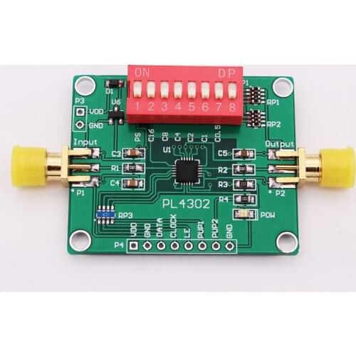 PE4302 Digital RF Attenuator Module Series and Parallel Port Control 0.5dB~31.5dB Range