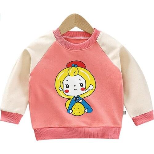 Childrens Fashion Sweatshirt Baby Girl Clothes Age 3 4 5 6 Kids Hoodie Toddler Girl Spring Autumn Tops Newborn Clothing Outfits