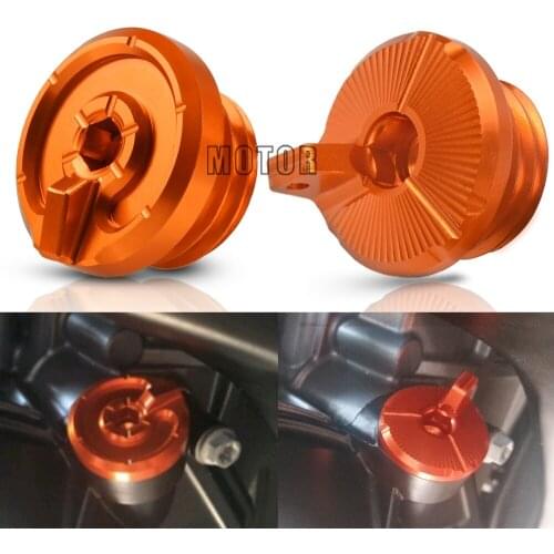 For 990 SMR 2012 2013 2014 2015 990SMT 2008 2009 Motrcycle Super Engine Oil Cover Cap Bolt Screw Fuel Tank Filler Plug