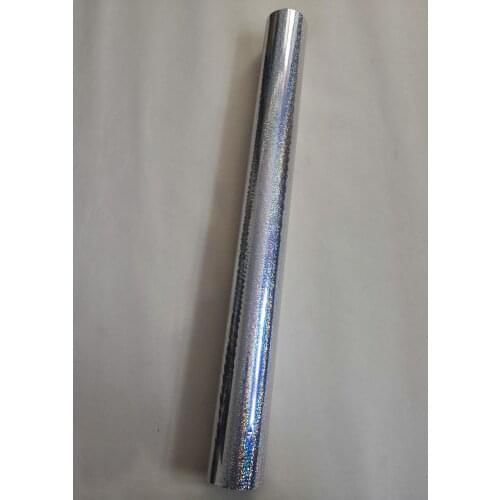 Holographic foil hot stamping foil silver cat eye pattern B07 hot press on paper or plastic 64cm x120m