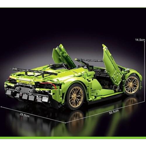 3558pcs Racing Car Super Racing Lamborghinii 1:8 Model Building Blocks Set Kids Toys For Children Boy Christmas Gift Birthday