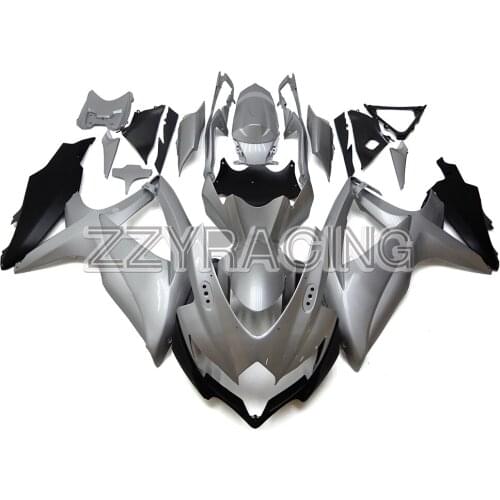 Motorcycle Fairings Kit for Suzuki GSXR600 K8 2008 2009 2010 GSXR750 K8 2008 2009 2010 ABS Plastic Body Work Grey Black Covers
