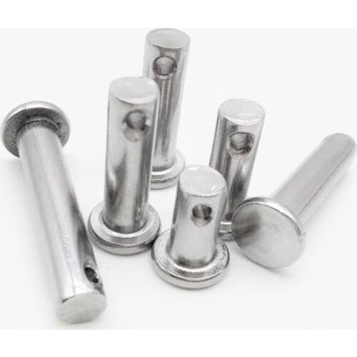 M14-M16 socket tail locating pins dowels column flat head with holes cylindrical pin dowel stainless steel 75mm-120mm length