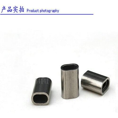 Stainless Steel Wire Rope Ferrule Sleeves Of Oval Shape 3.0MM Ferrule (For 2.5-3.0MM Wire Rope) -100PCS/LOT