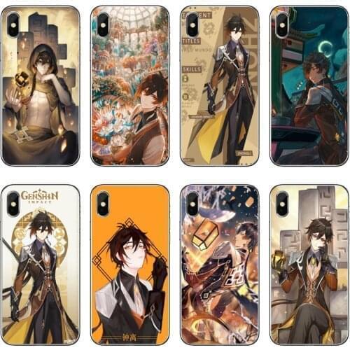 Genshin Impact Vintage Zhongli Soft Phone Case For Samsung Galaxy A71 A70 A60 A51 A50 A41 A40 A31 A30 A20E A21S A12 A10 A7 A5 A3