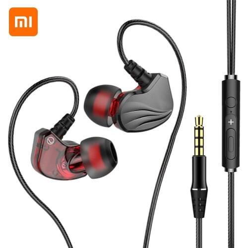 Xiaomi 3.5mm Wired Earphone Headphones Headset In-Ear Bass HiFi 6D Sound Earphones for Game Running Sports Earbud For Xiaomi