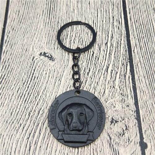 New Vintage Retro Labrador Retriever Keychain High Quality Labrador Retriever Pendant Keychain Women Dog Pendant Jewelry