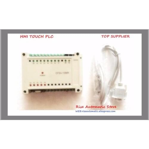 13MR 8 Input 5 Relay Output PLC With RS232 Cable By FX2N GX Developer Ladder CF2N-13MR New With Cable